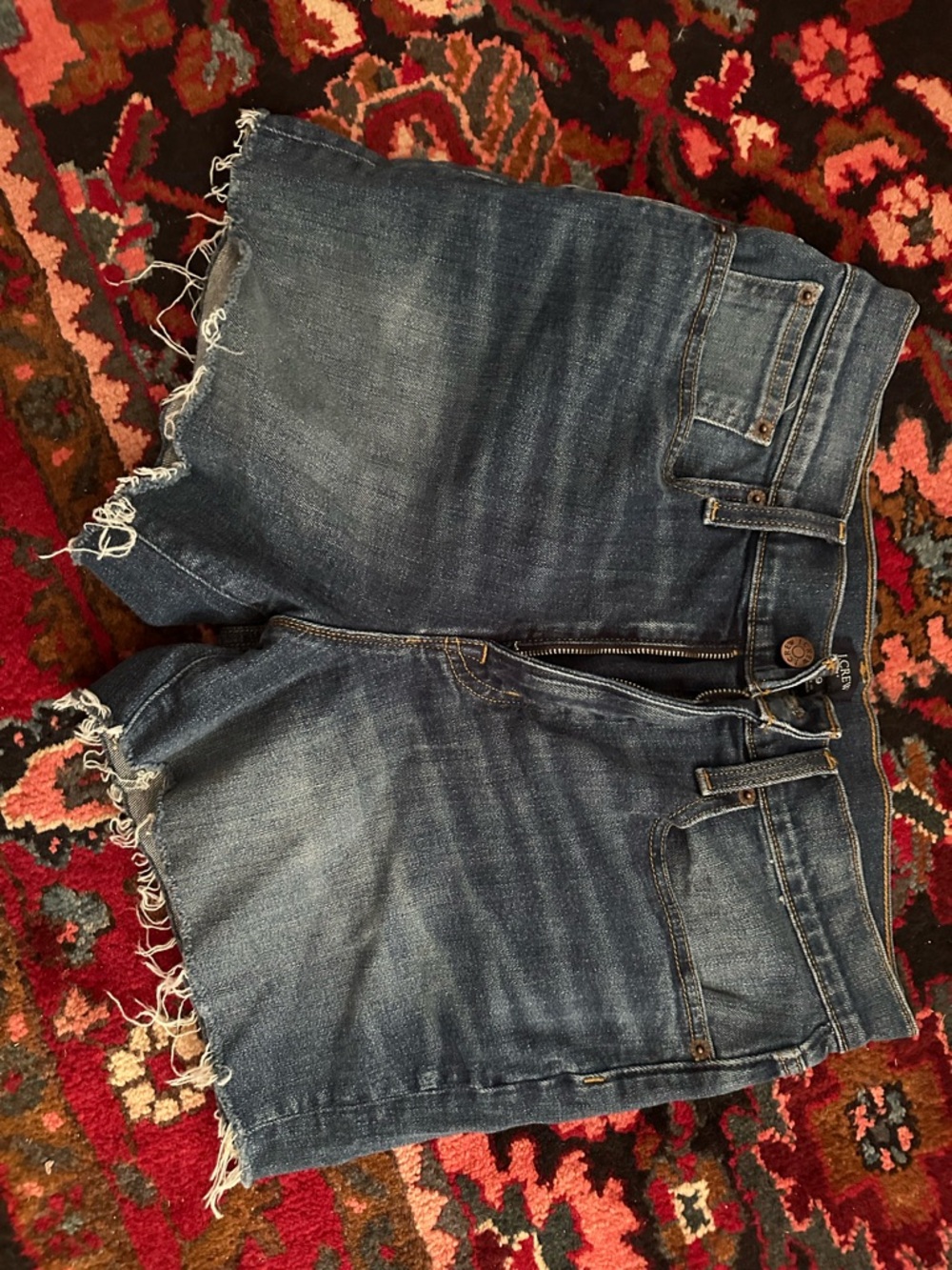 J. Crew Blue Denim Jeans with Contrast Stitching